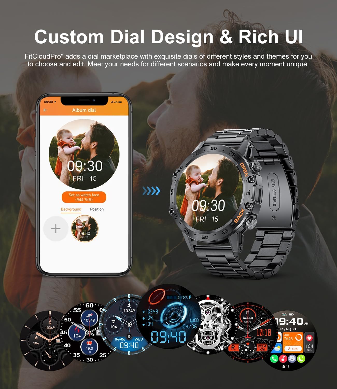 Military Smart Watch for Men 