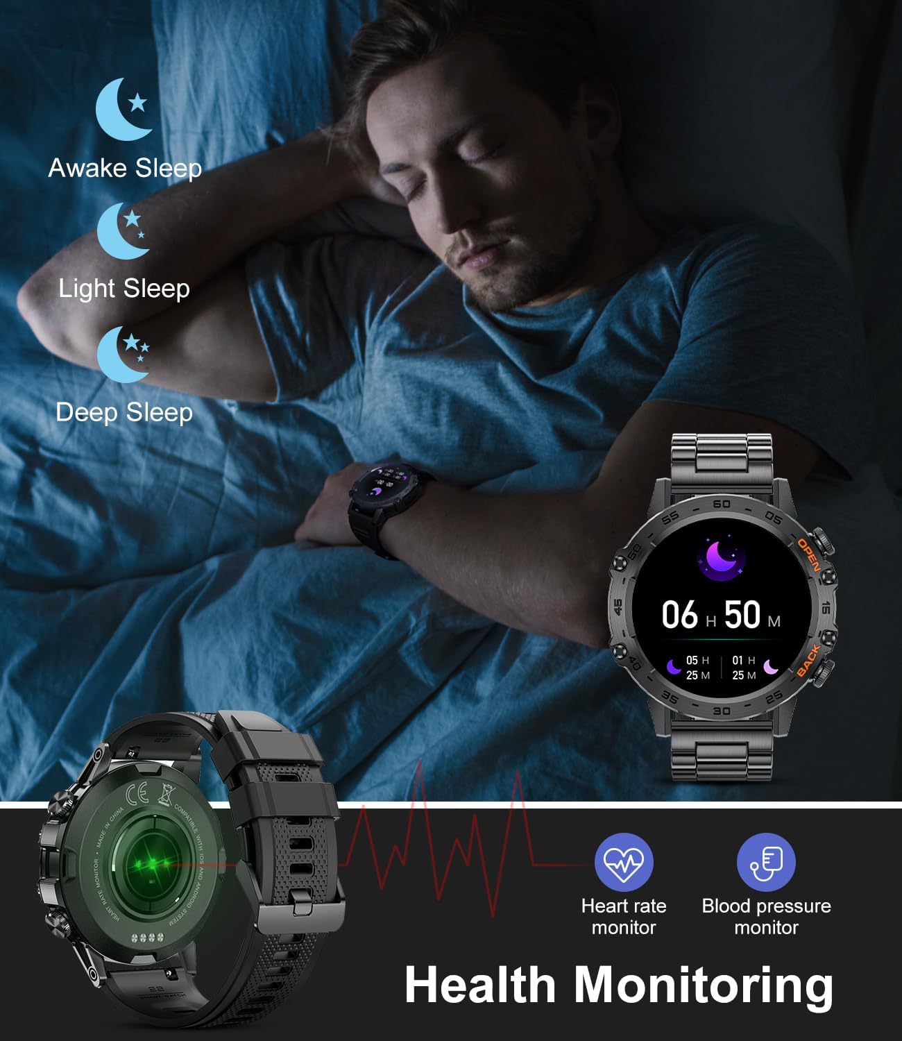 Military Smart Watch for Men 