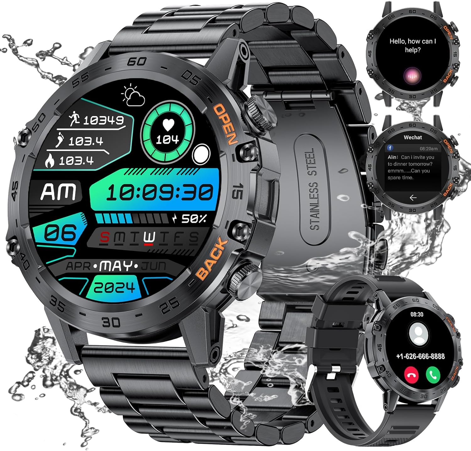 Military Smart Watch for Men 