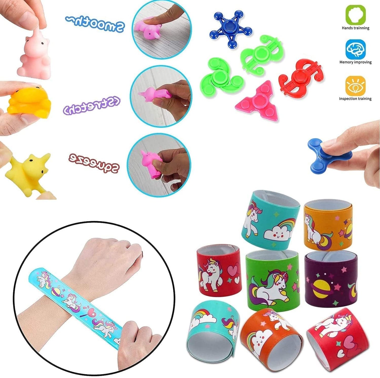 54 Pcs Party Favors for Kids 6-8 8-12, Birthday Gifts, Treasure Chest Toys, Carnival Prizes, School Classroom Party Supplies, Pinata Filler, Stocking Stuffers, Goodie Bag Items for Kids