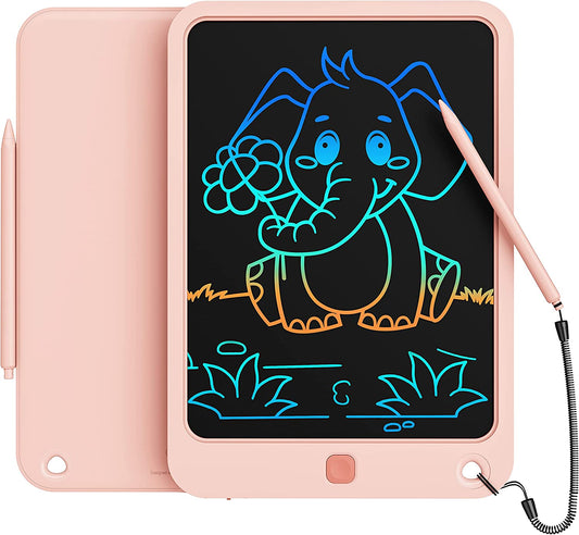 Toys for Girls Boys, Colorful Doodle Board Drawing Tablet, Memo Board, Drawing Pads with Lanyard, Travel Educational Toys Gifts for Boys Girls Age 3 4 5 6 7 8 9 Years (Pink)